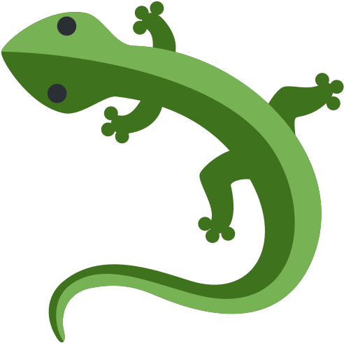 A lizard logo